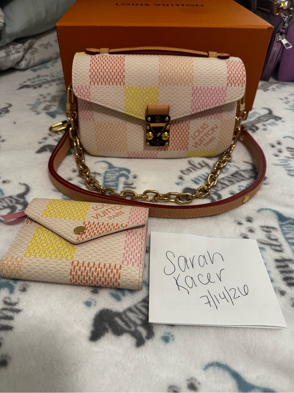 Louis Vuitton Pochette Métis east west damierlicious and Victorine wallet